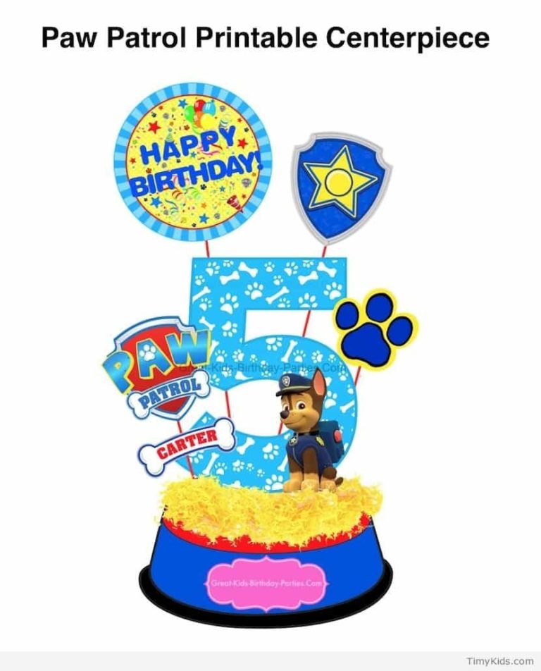 Printable Birthday Party Paw Patrol Pictures