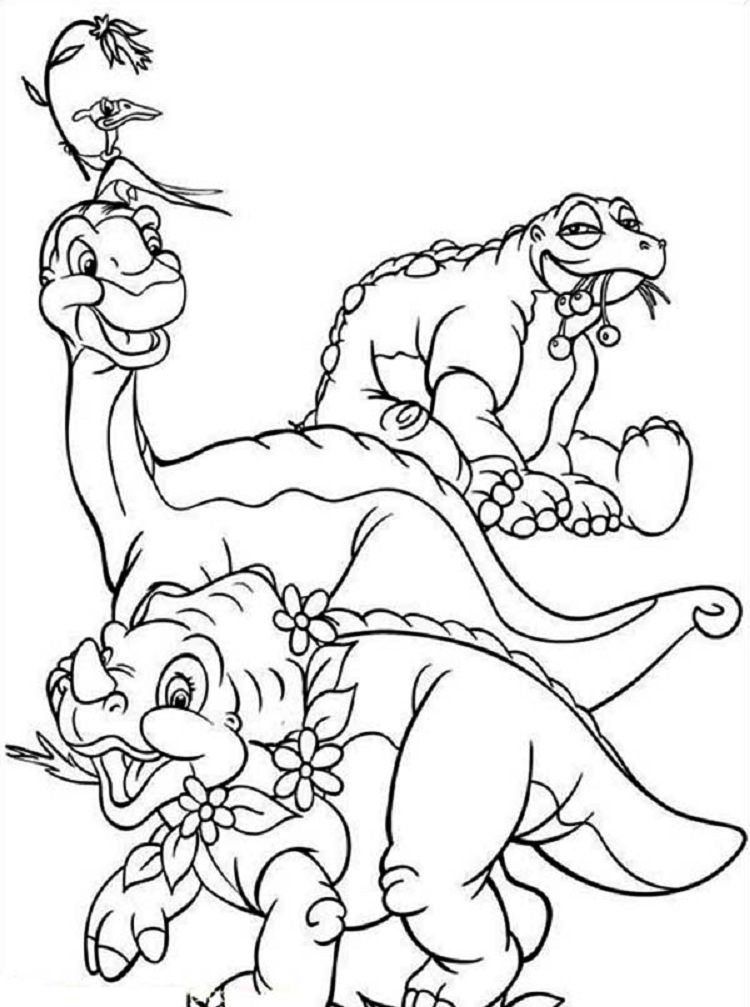 Littlefoot Land Before Time Coloring Pages