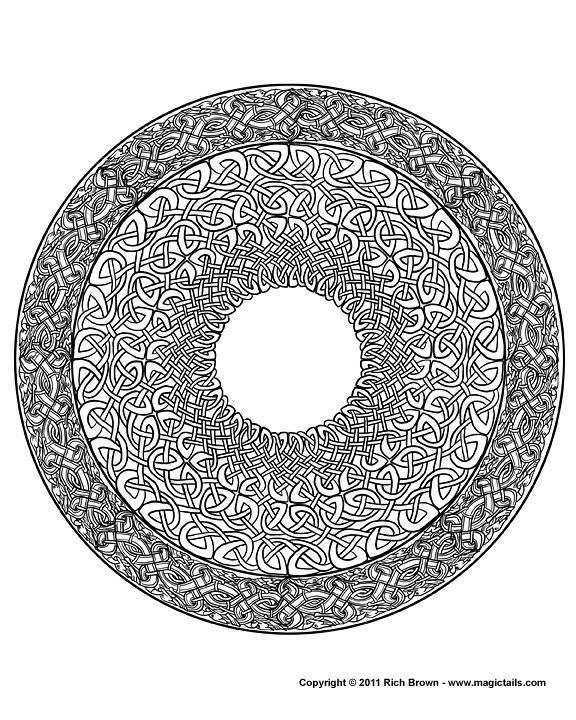 Mandala Complicated Coloring Pages