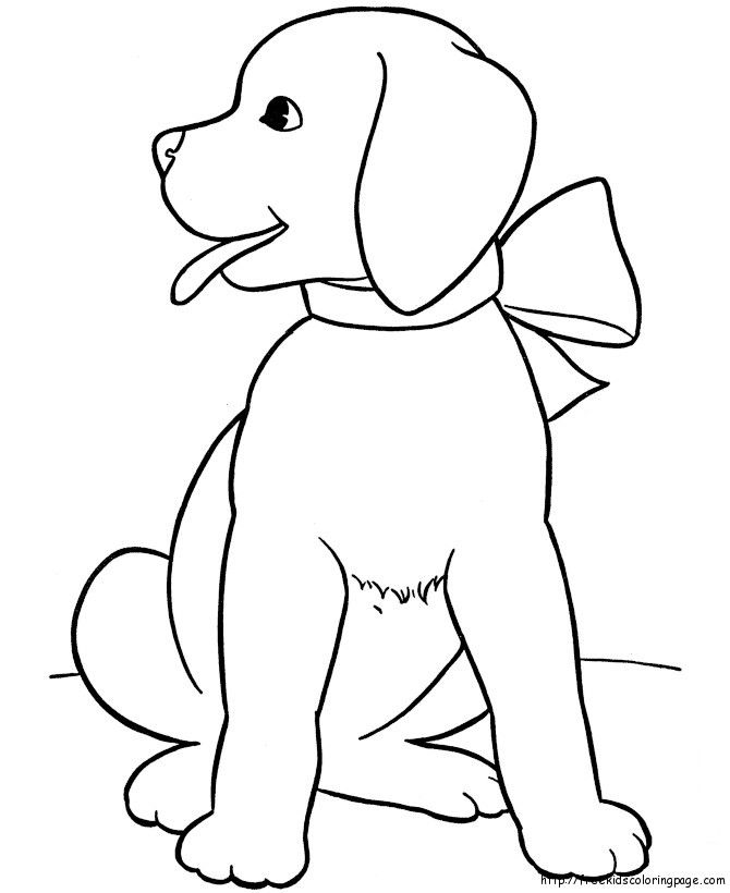Puppy Free Dog Coloring Pages