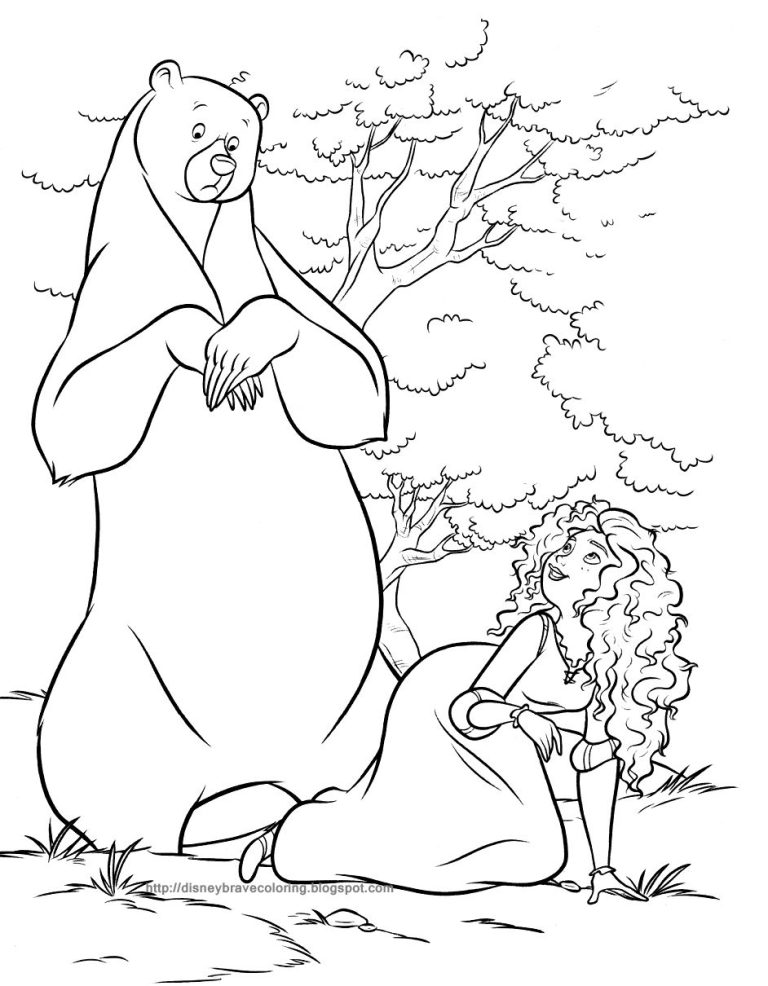 Easy Brave Coloring Pages