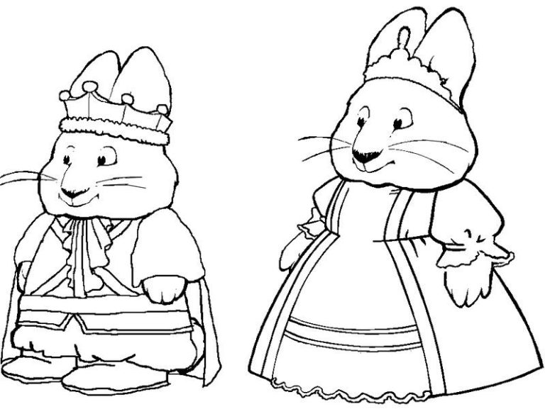 Halloween Max And Ruby Coloring Pages
