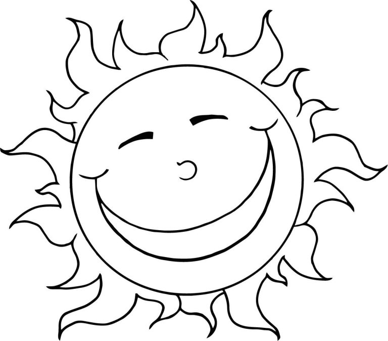Sun For Coloring Clipart