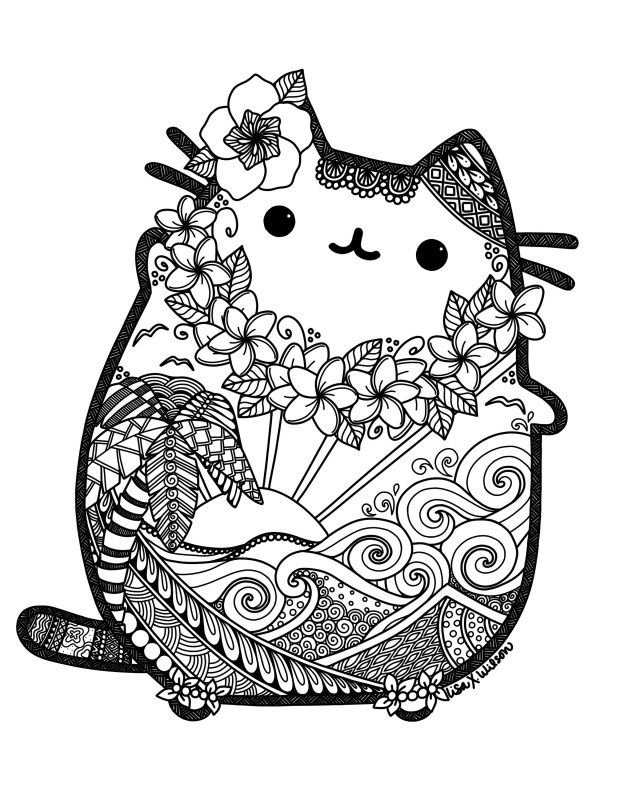 Printable Nyan Cat Coloring Pages