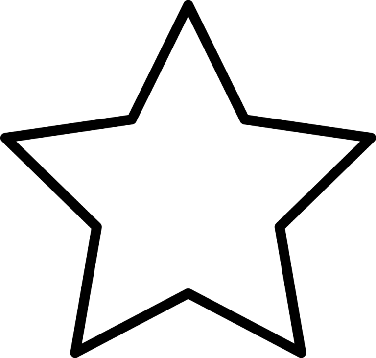 Star Colouring Clipart