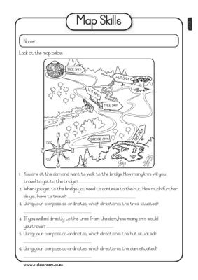 Map Skills Worksheets 7th Grade Pdf