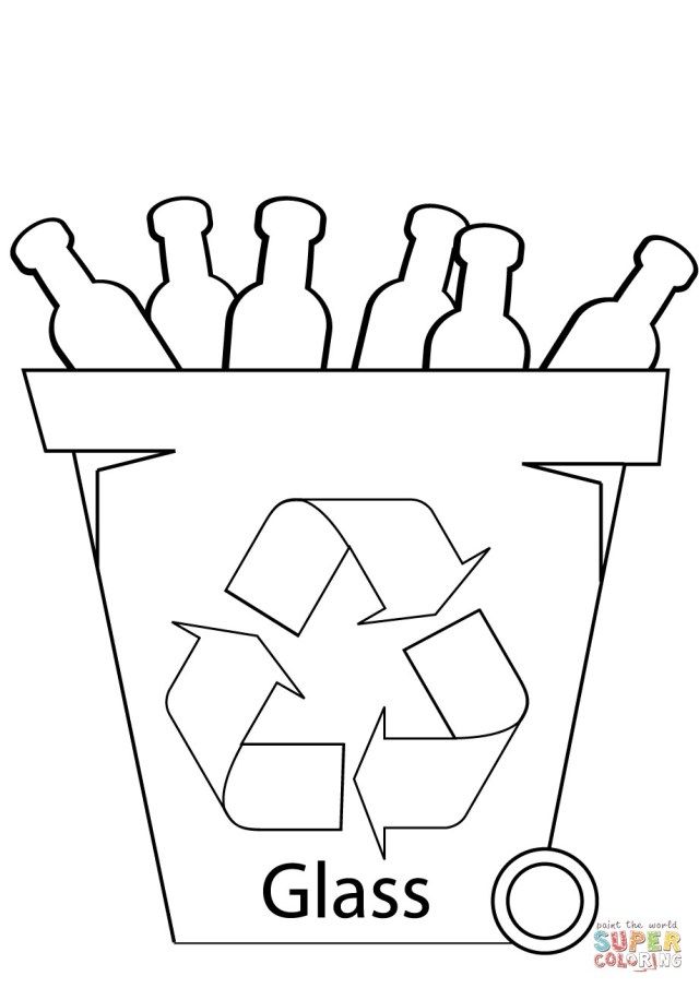 Recycling Coloring Pages For Kids