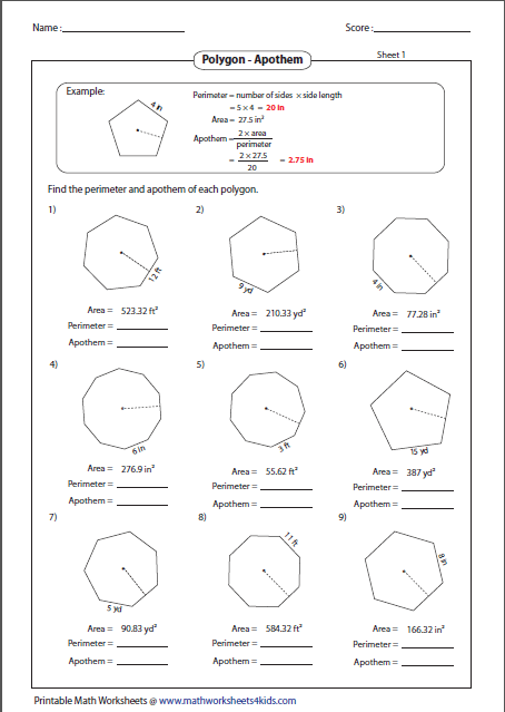 Geometry Similar Polygons Worksheet Answers