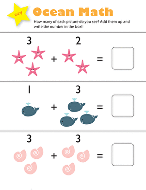Kindergarten Single Digit Addition With Pictures