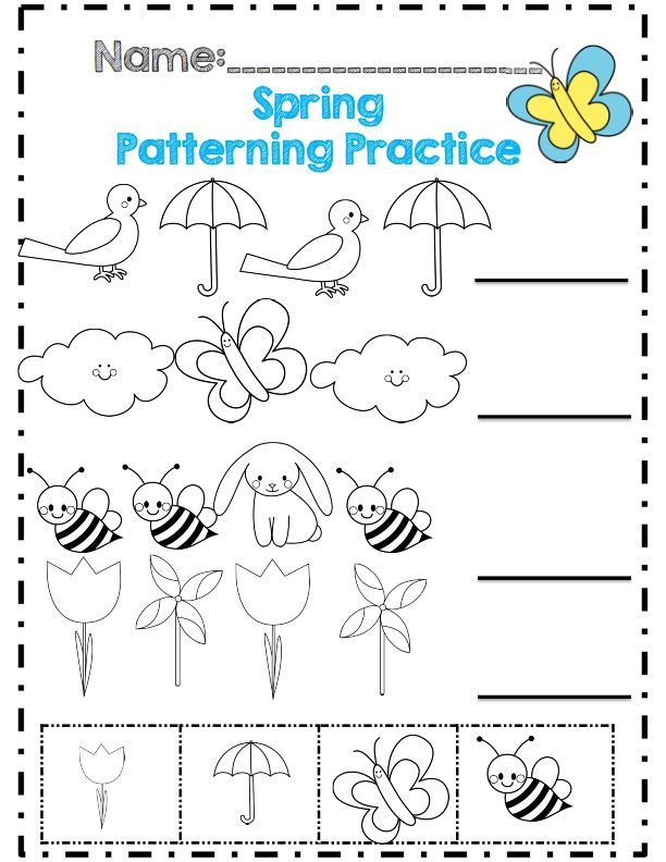 Preschool Worksheets Spring Worksheet