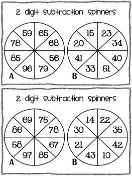 2 Digit Subtraction Without Regrouping Game