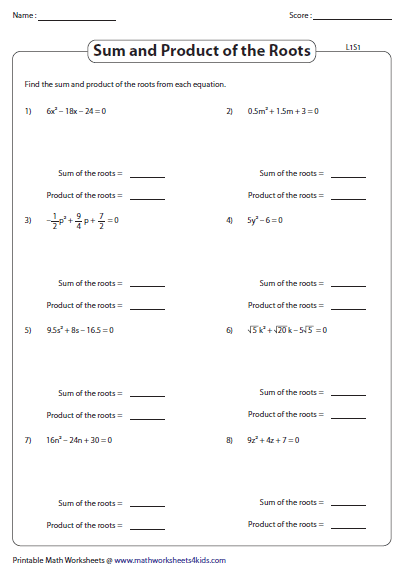 Pdf Quadratic Equation Word Problems Worksheet
