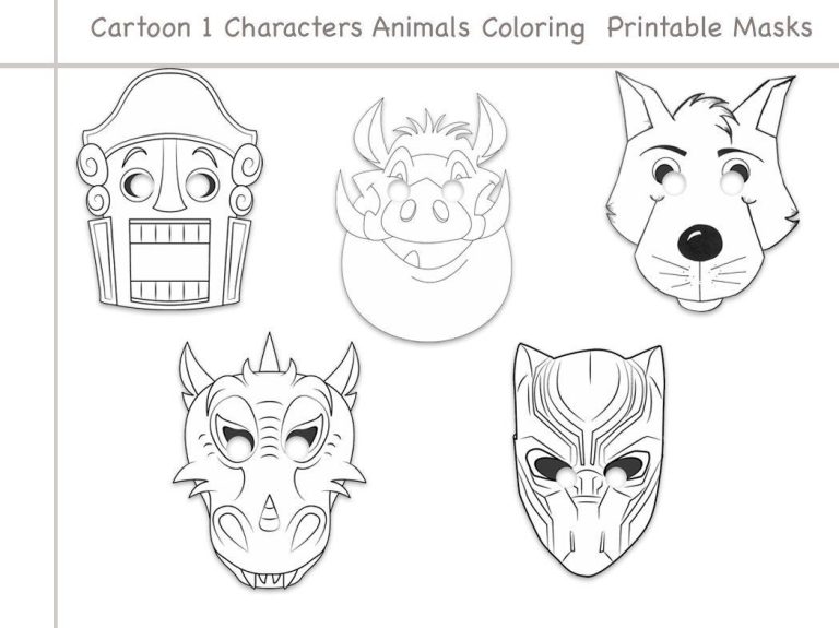Printable Cartoon Characters Black And White