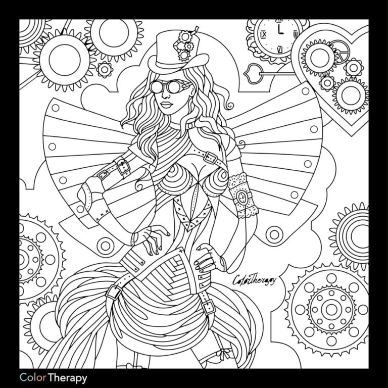 Cool Steampunk Coloring Pages