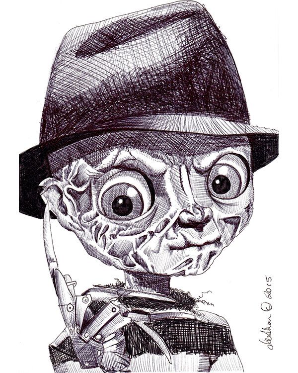 Baby Freddy Krueger Coloring Pages