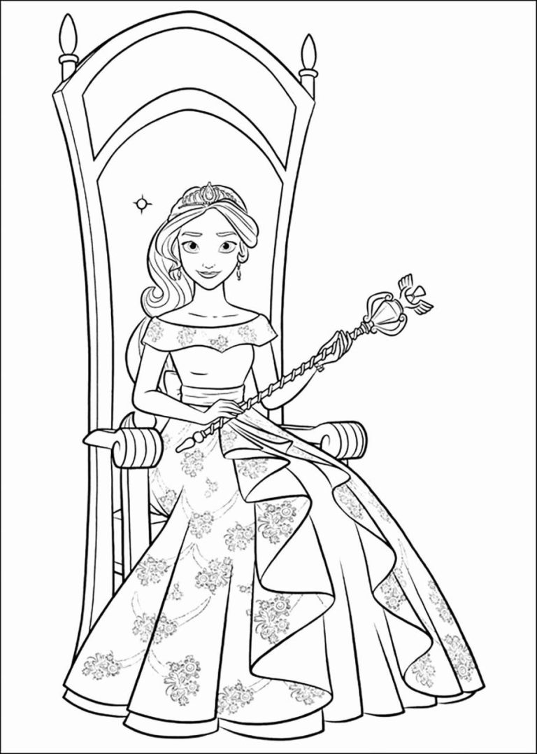 Printable Elena Coloring Pages