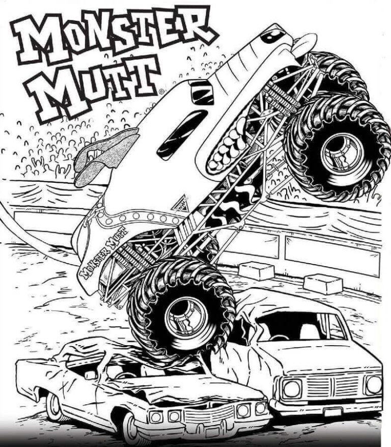 Monster Truck Grave Digger Coloring Pages