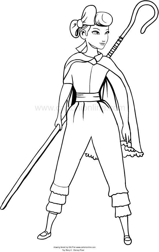 Toy Story 4 Coloring Pages Bo Peep