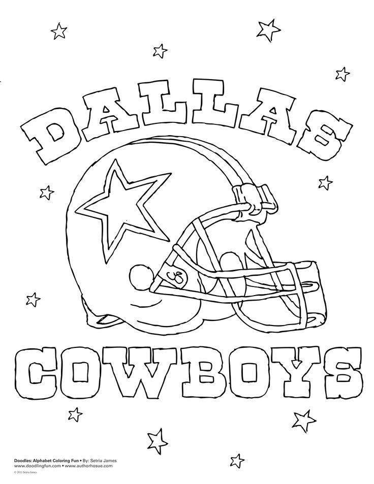 Dallas Cowboys Football Coloring Pages