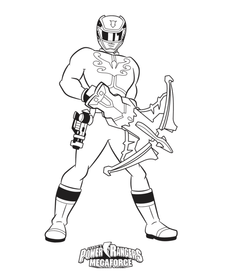 Blue Power Rangers Dino Charge Coloring Pages