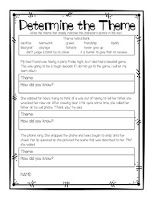4th Grade Theme Practice Worksheets