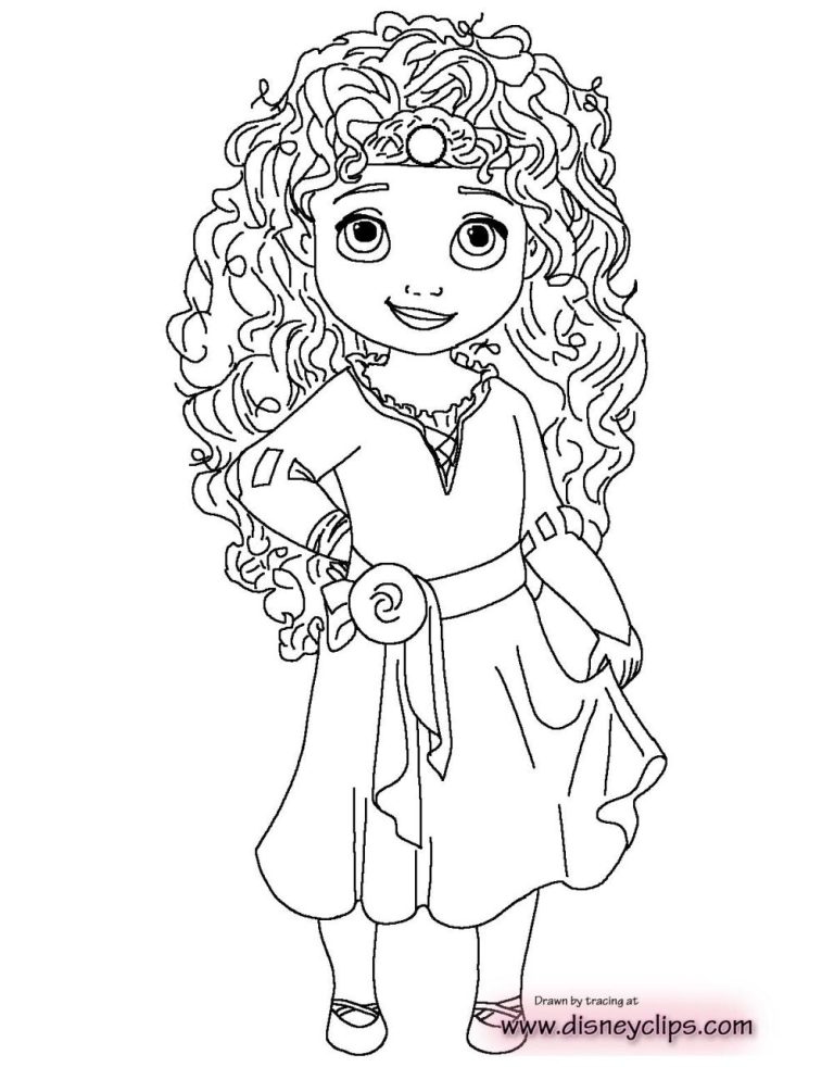 Cute Baby Princess Coloring Pages
