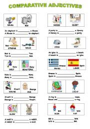 Comparative Adjective Worksheet For Kids