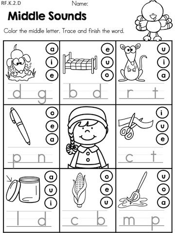 Language Arts Worksheets For Preschool