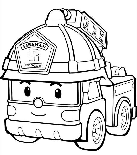 Fire Truck Coloring Pages For Kids