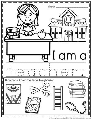 Preschool Community Helpers Worksheets For Kindergarten