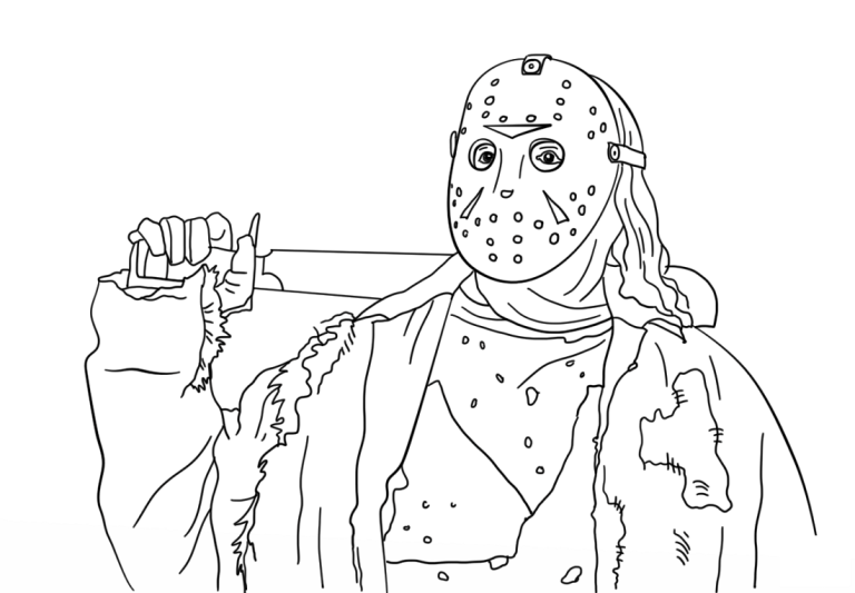 Scary Jason Coloring Pages
