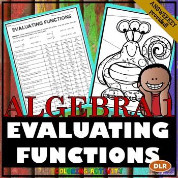 Evaluating Functions Worksheet Algebra 1 Answer Key