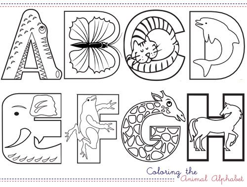 Alphabet Colouring Pages For Preschoolers