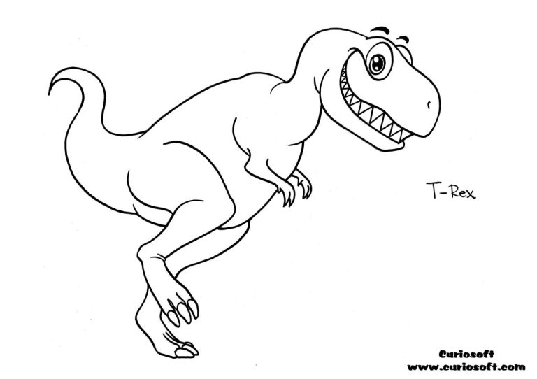 T Rex Coloring Pages Printable