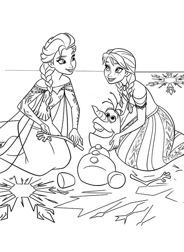 Anna And Elsa Pictures To Color