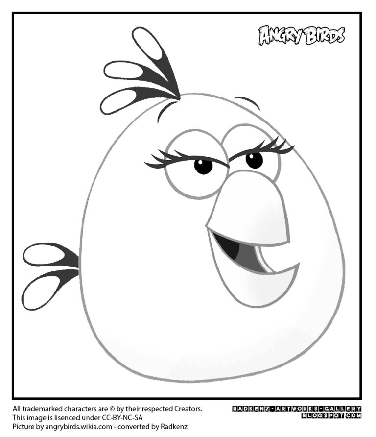 Angry Bird Pictures To Color