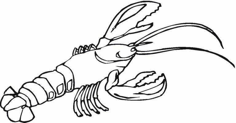 Lobster Coloring Pages For Kids