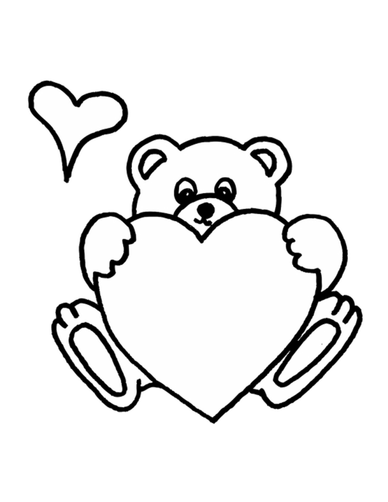 Valentine Cute Pictures To Color