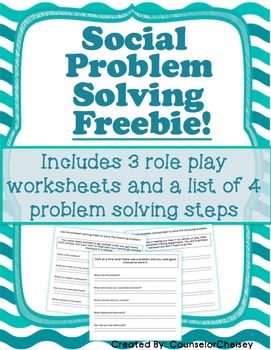 Pdf Social Problem Solving Worksheets