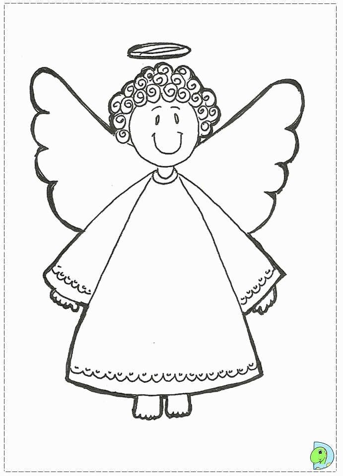 Angel Coloring Pages For Preschool