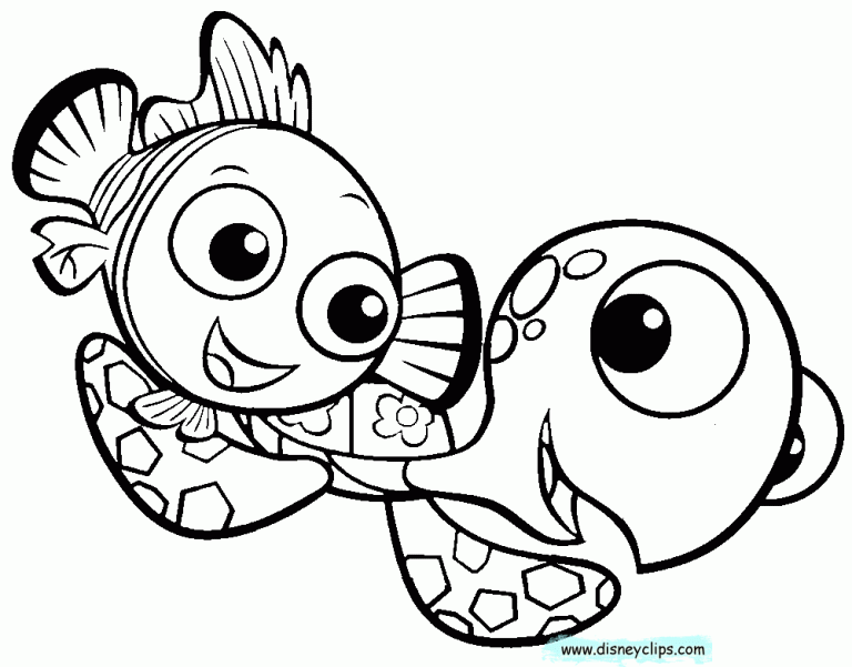 Finding Nemo Pixar Coloring Pages