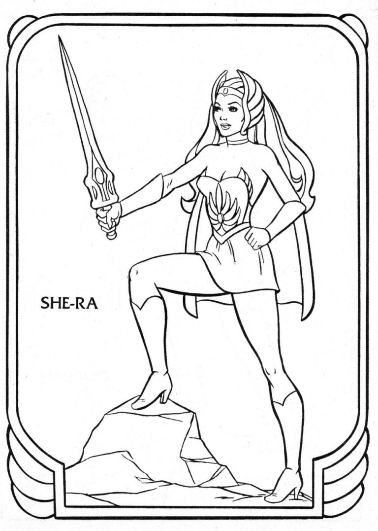 She Ra Coloring Pages 2018