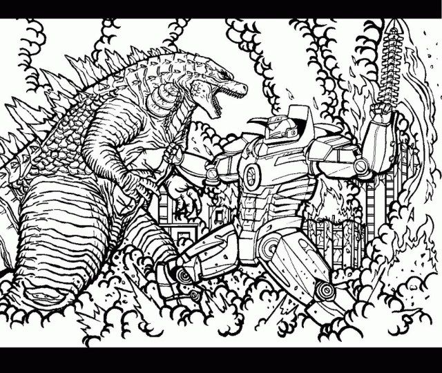 Godzilla Coloring Book Pdf
