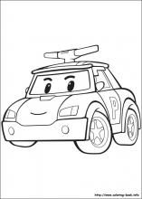 Coloring Book Robocar Poli Coloring Pages