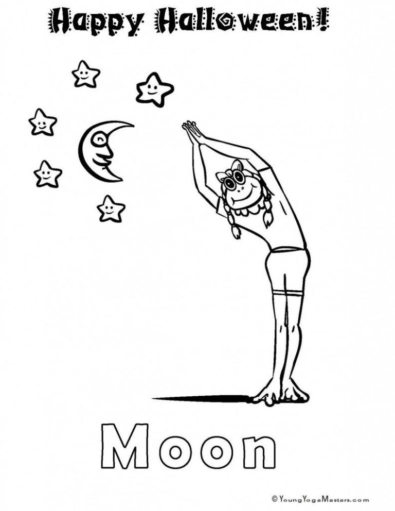 Yoga Coloring Pages For Kids