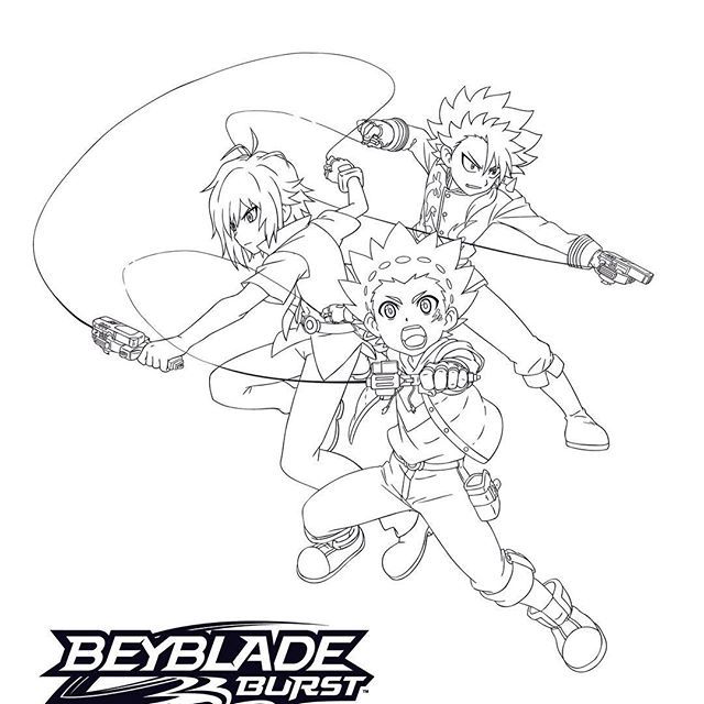 Turbo Beyblade Burst Evolution Coloring Pages