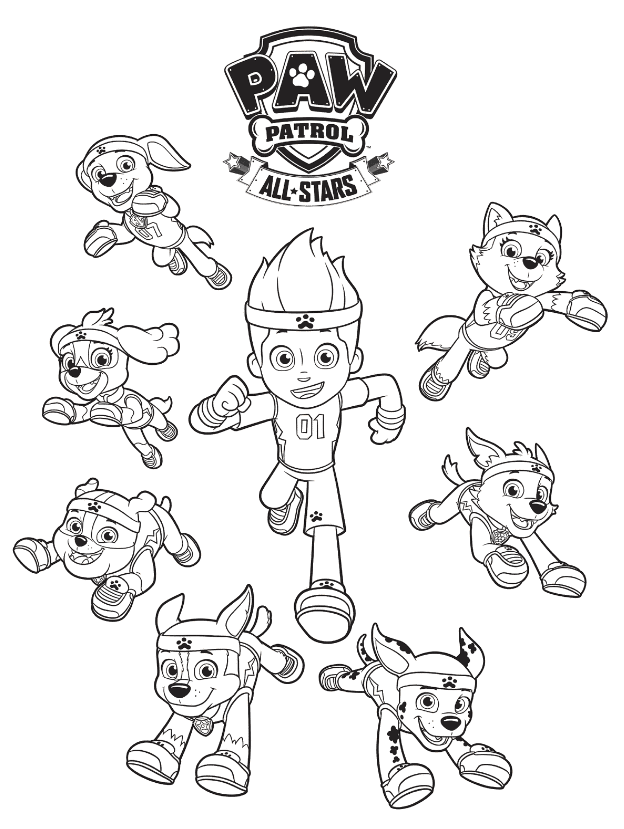 Mission Paw Paw Patrol Mighty Pups Coloring Pages