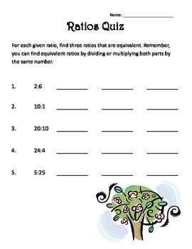 Creating Equivalent Ratios Worksheet Answers