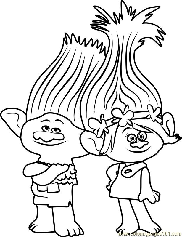 Trolls Coloring Pages Poppy