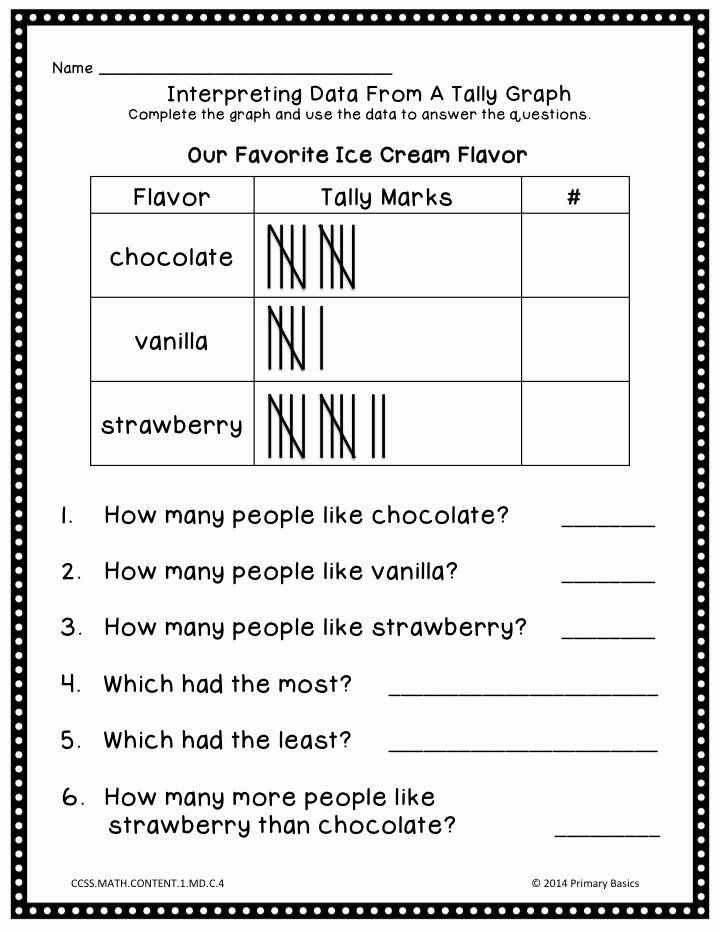 First Grade Graphing Worksheets Pdf